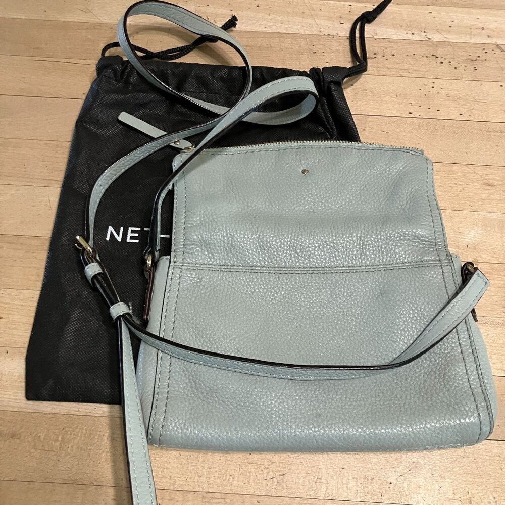 Kate Spade Womens Cobble Hill Carson Leather Crossbody Bag Medium Green SP GDD - Picture 9 of 12